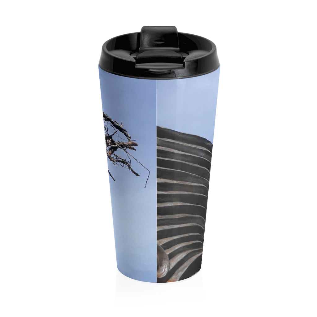 “Skull Warrior” - Stainless Steel Travel Mug 15 oz - Fry1Productions