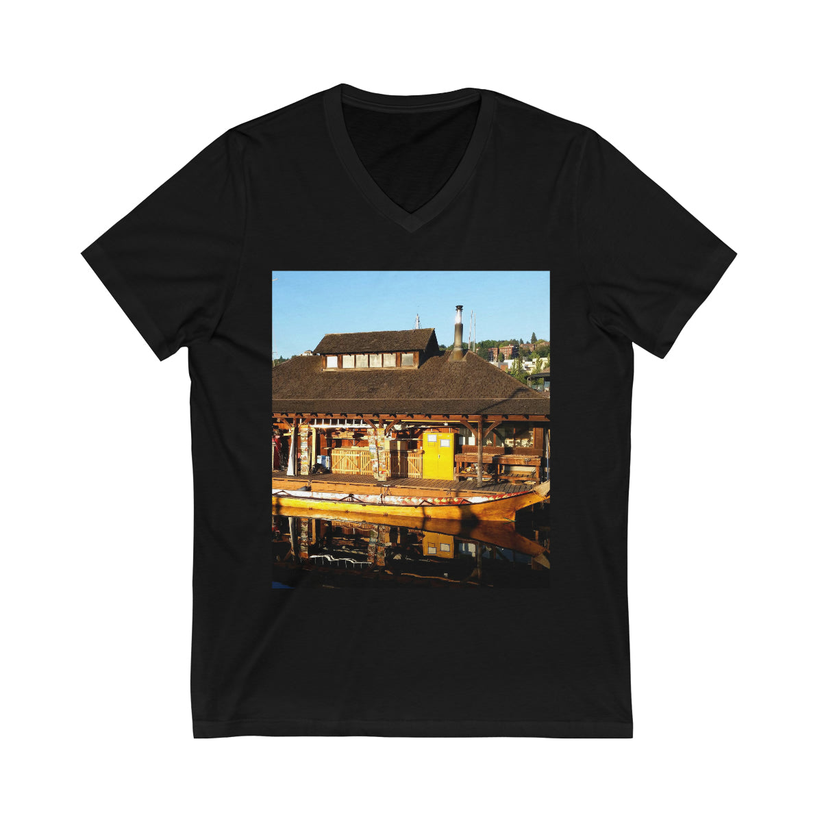 Q'il'bid Awe - Unisex Jersey Short Sleeve V-Neck Tee - Fry1Productions