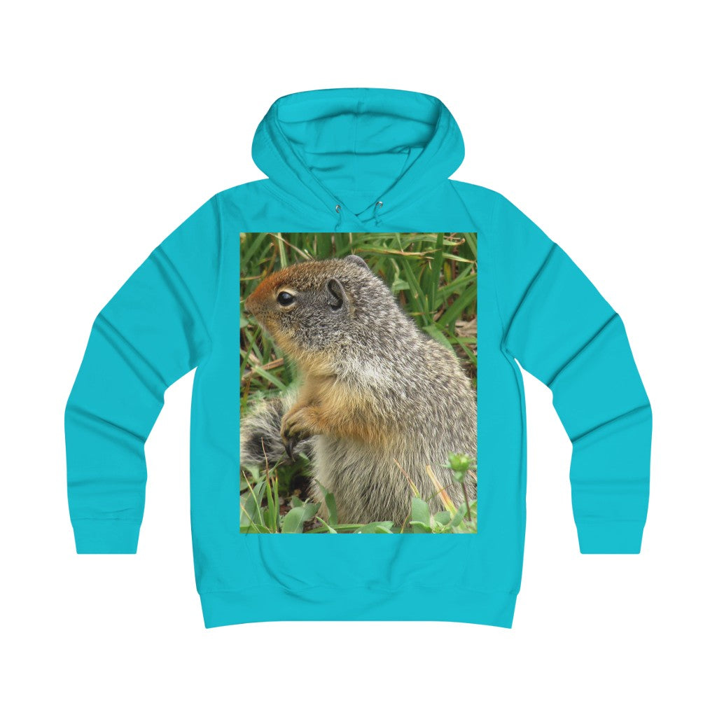 “Inquisitive Stare” - Girlie College Hoodie - Fry1Productions