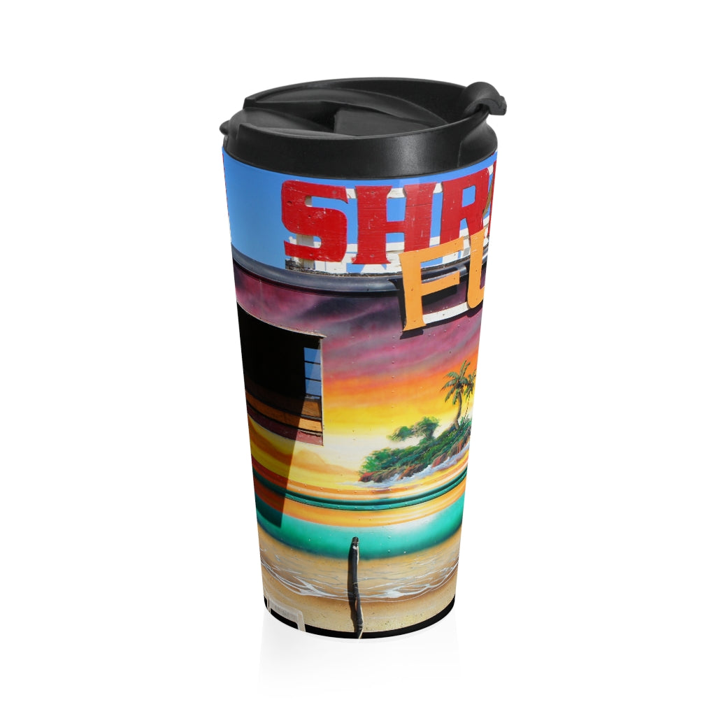 "Island Love” - Stainless Steel Travel Mug 15 oz - Fry1Productions