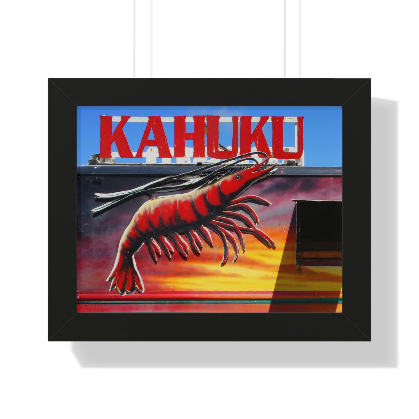Kahuku Kai - Framed Horizontal Poster - Fry1Productions