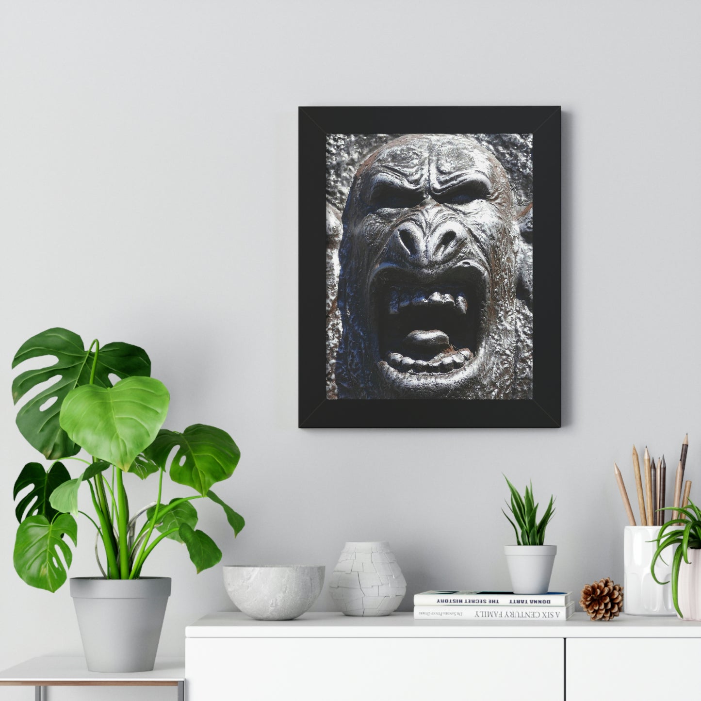 Frenzy Scream - Framed Vertical Poster - Fry1Productions