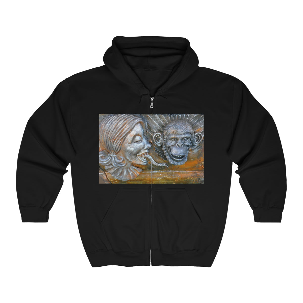 Snakily Speaking - Unisex Heavy Blend Full Zip Hooded Sweatshirt - Fry1Productions