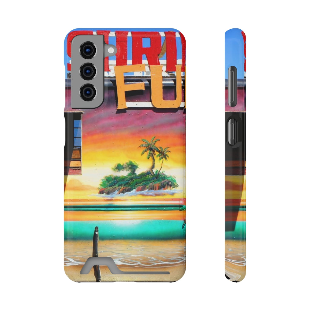 "Island Love" - Galaxy S22 S21 & iPhone 13 Case With Card Holder - Fry1Productions