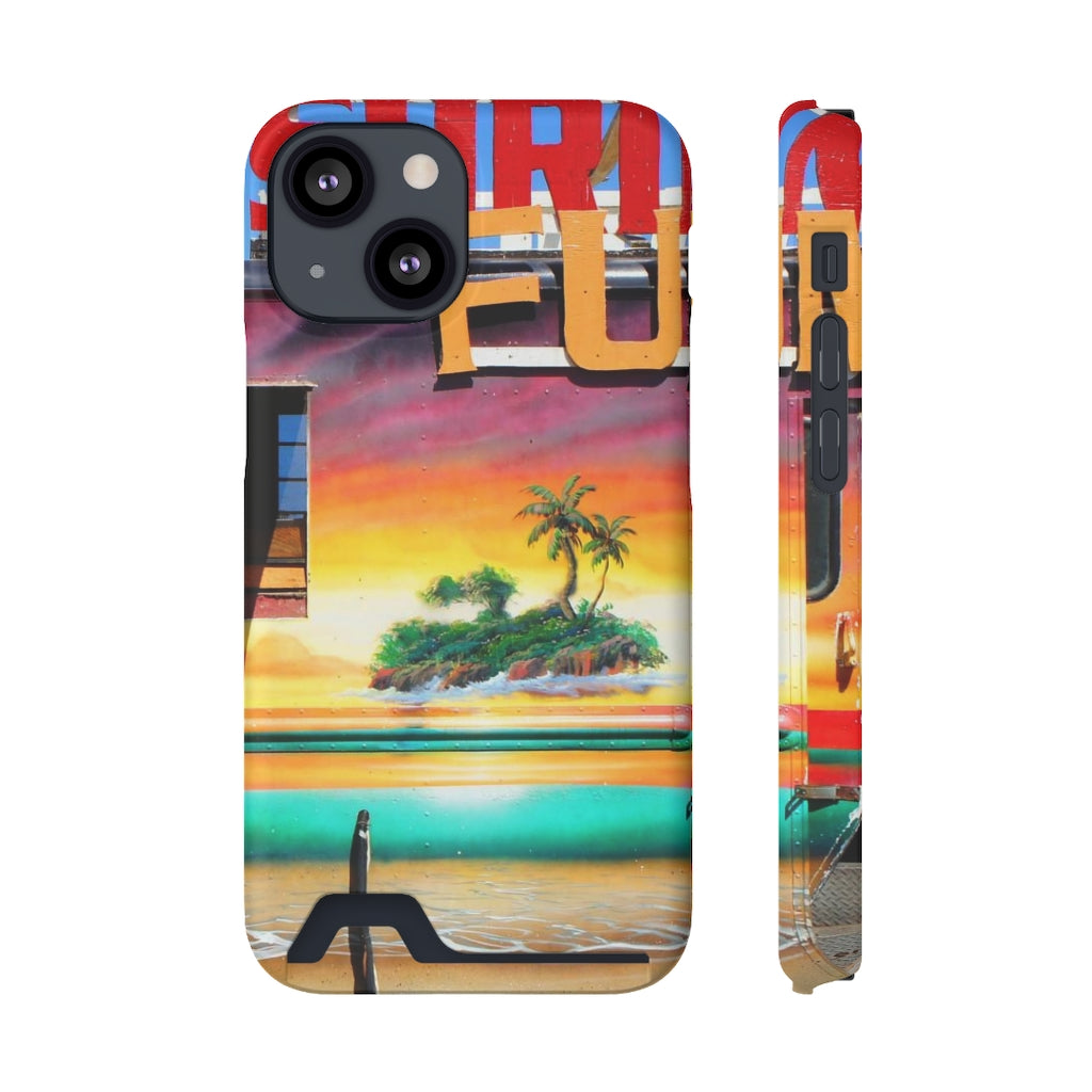 "Island Love" - Galaxy S22 S21 & iPhone 13 Case With Card Holder - Fry1Productions