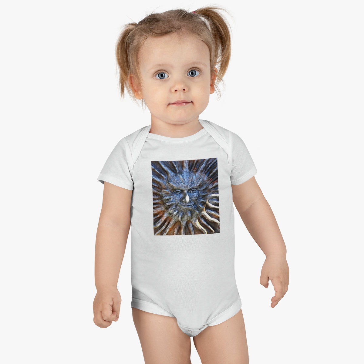 Sun God - Baby Short Sleeve Onesie - Fry1Productions