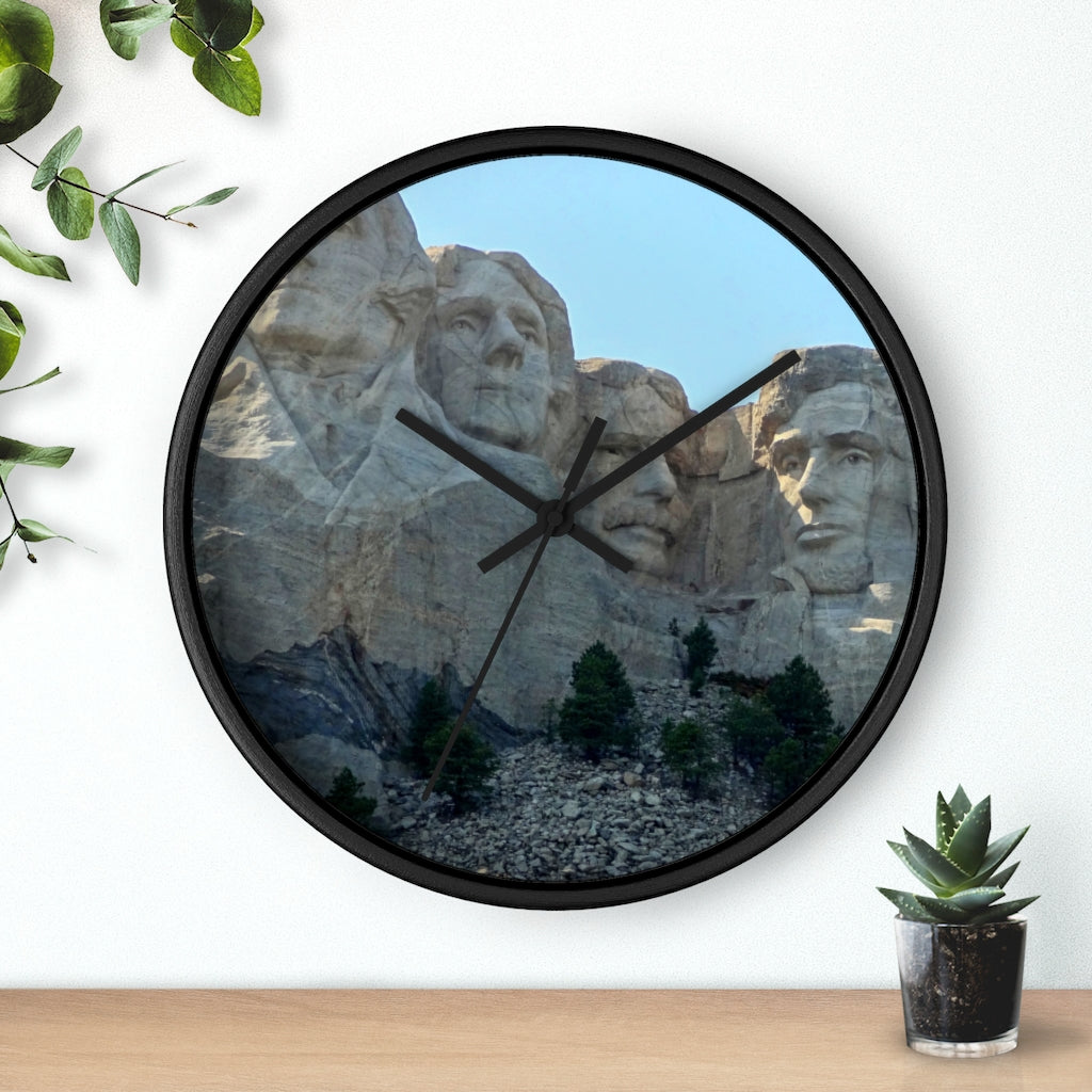 "History Remembered Forever" - 10" Wooden Frame Wall Clock - Fry1Productions