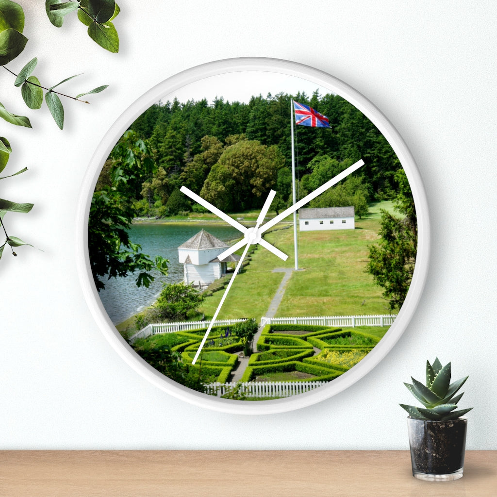 "Magnificent Grandiose Views" - 10" Wooden Frame Wall Clock - Fry1Productions
