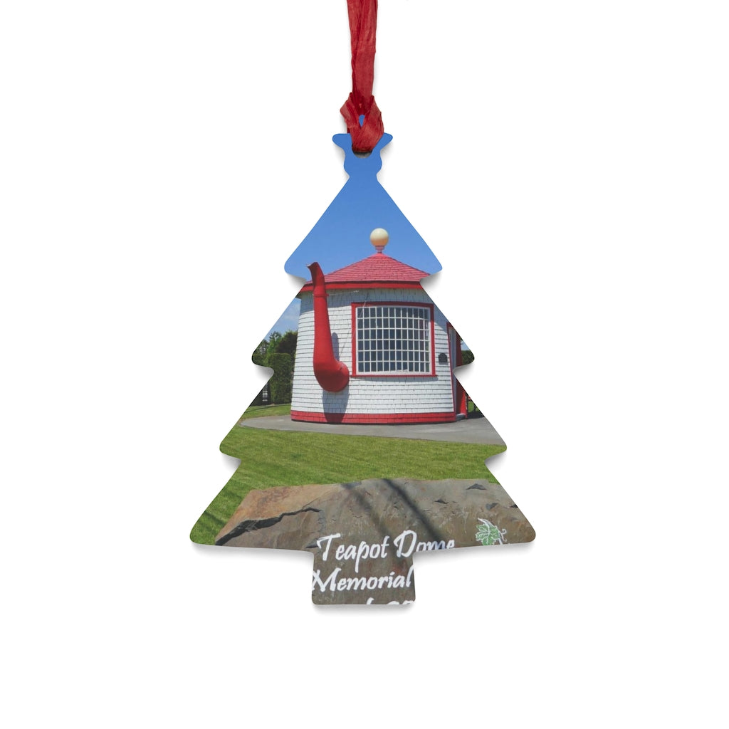 Zillah's Teapot Dome Service Station - Wooden Christmas Ornaments - Fry1Productions