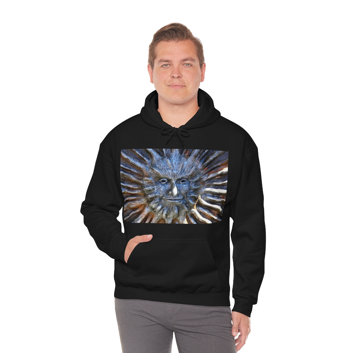 Sun God - Unisex Heavy Blend Hooded Sweatshirt - Fry1Productions