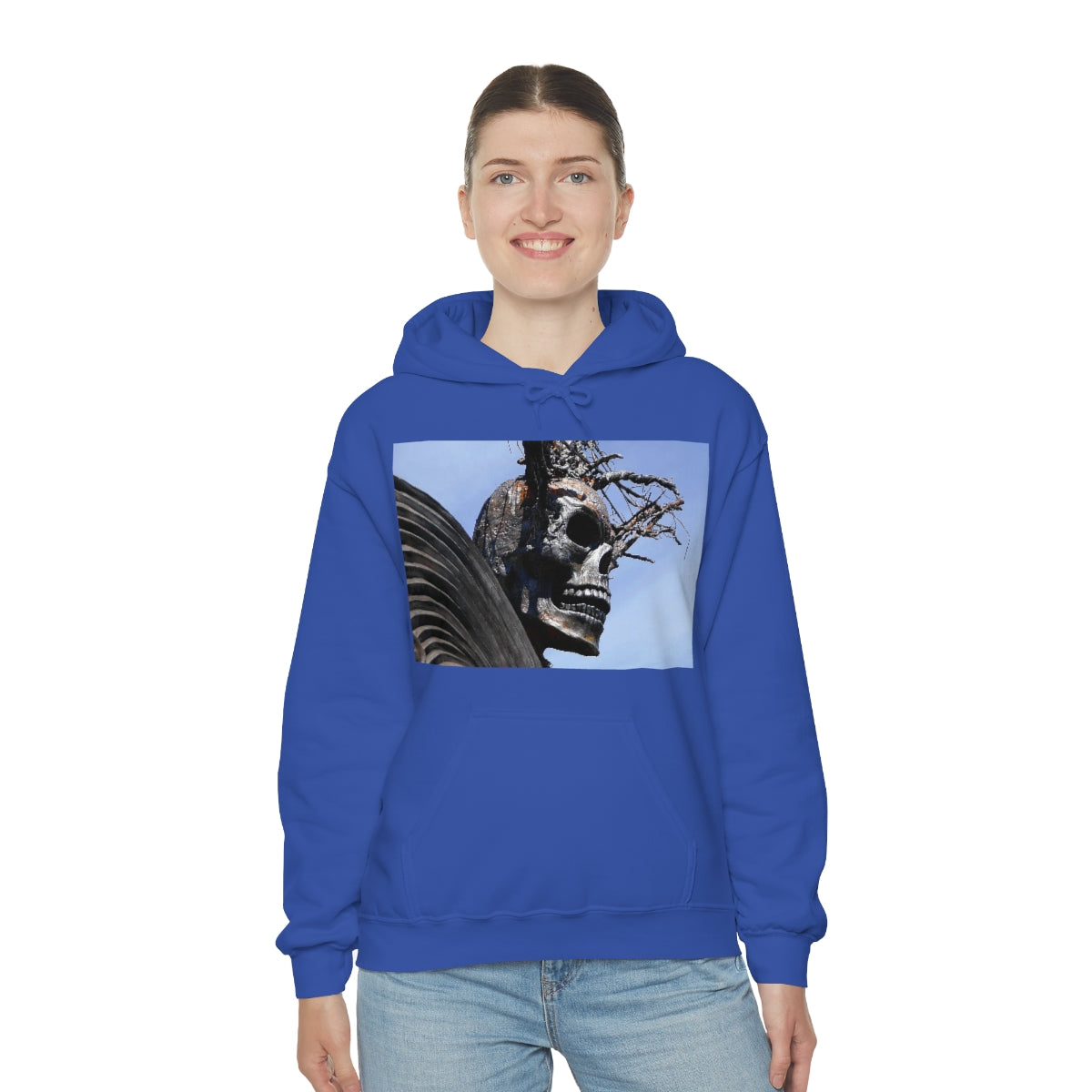 Skull Warrior - Unisex Heavy Blend Hooded Sweatshirt - Fry1Productions