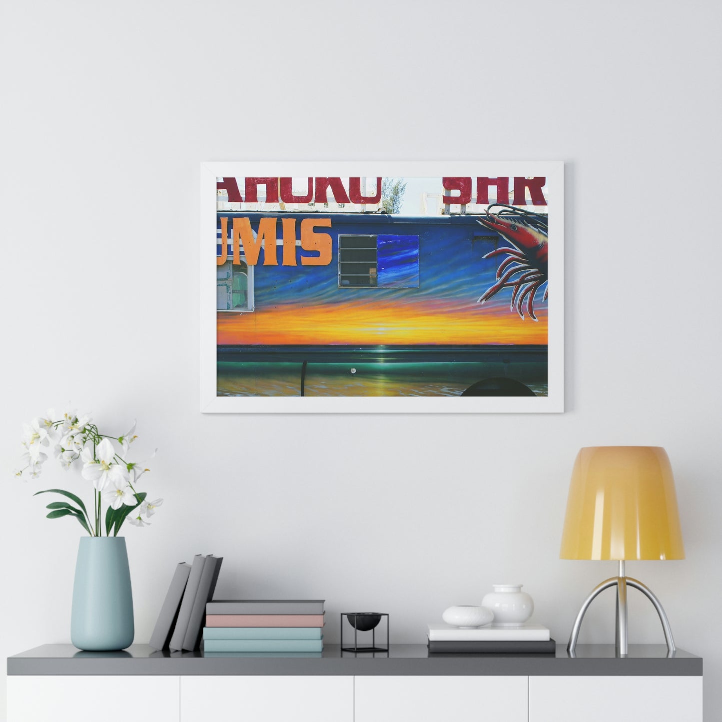Fumis Aloha - Framed Horizontal Poster - Fry1Productions