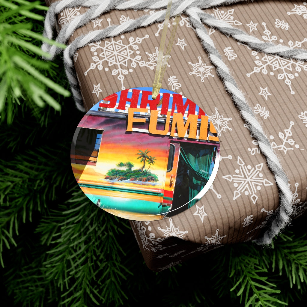 Island Love - Glass Ornament - Fry1Productions