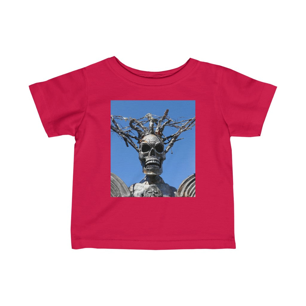Skull Warrior Stare - Infant Fine Jersey Tee - Fry1Productions