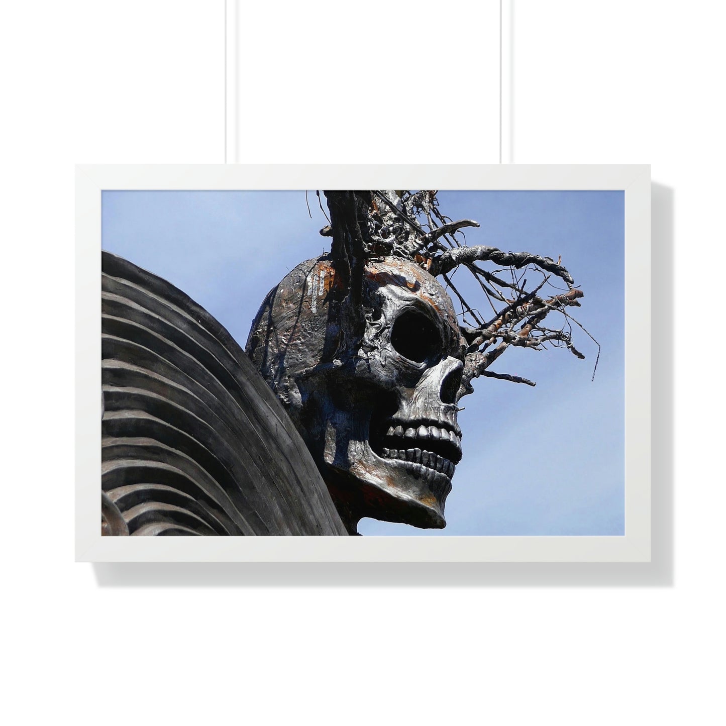 Skull Warrior - Framed Horizontal Poster - Fry1Productions