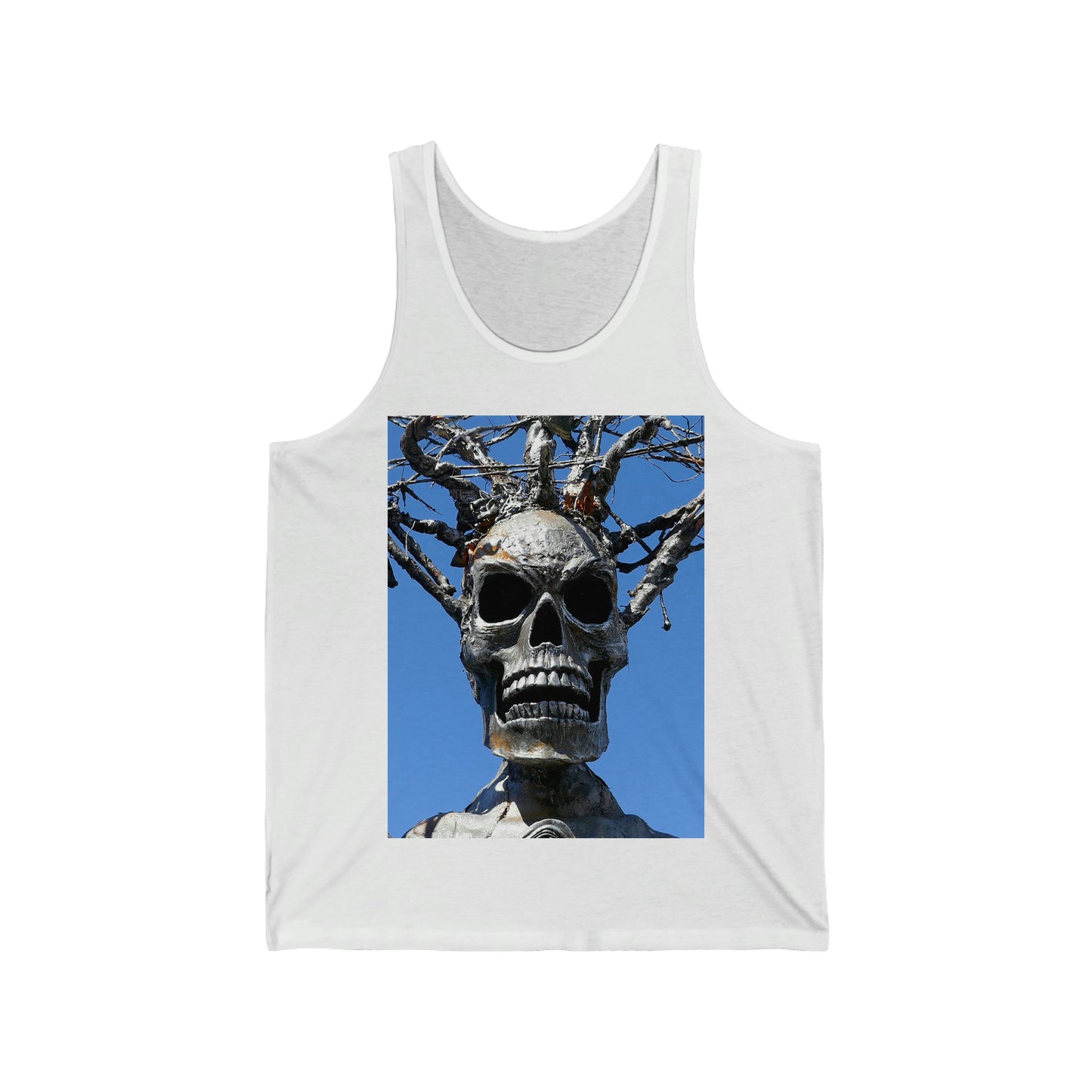 Skull Warrior Stare - Unisex Jersey Tank - Fry1Productions