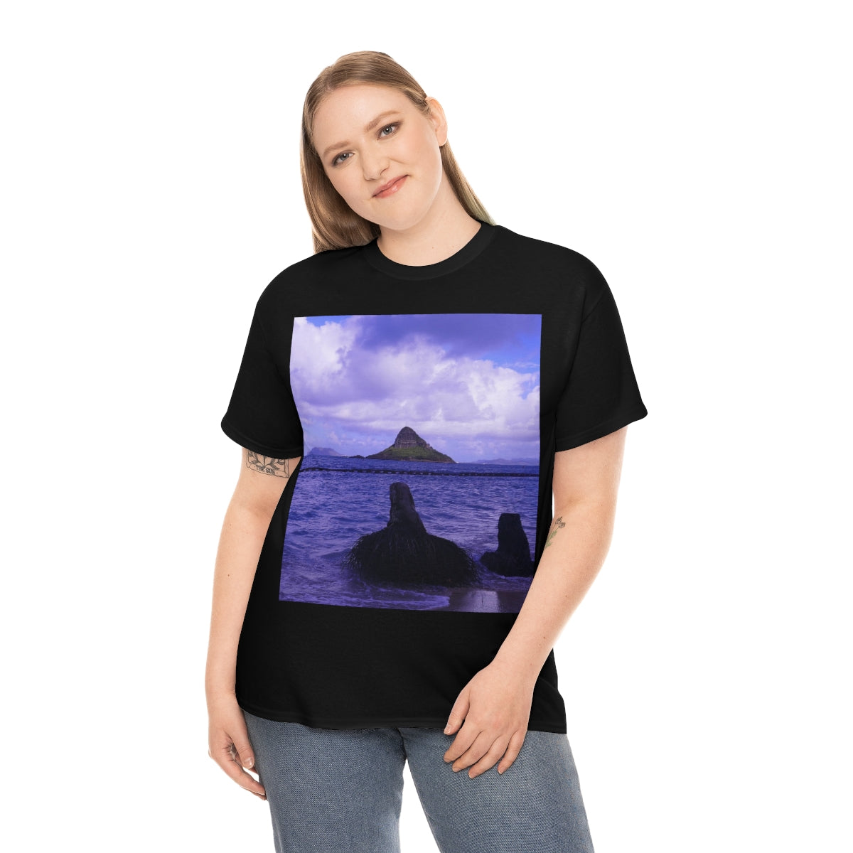 Wade To Chinaman's Hat - Unisex Heavy Cotton Tee - Fry1Productions