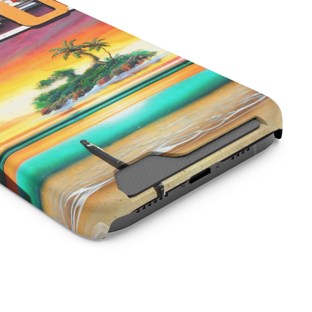 "Island Love" - Galaxy S22 S21 & iPhone 13 Case With Card Holder - Fry1Productions