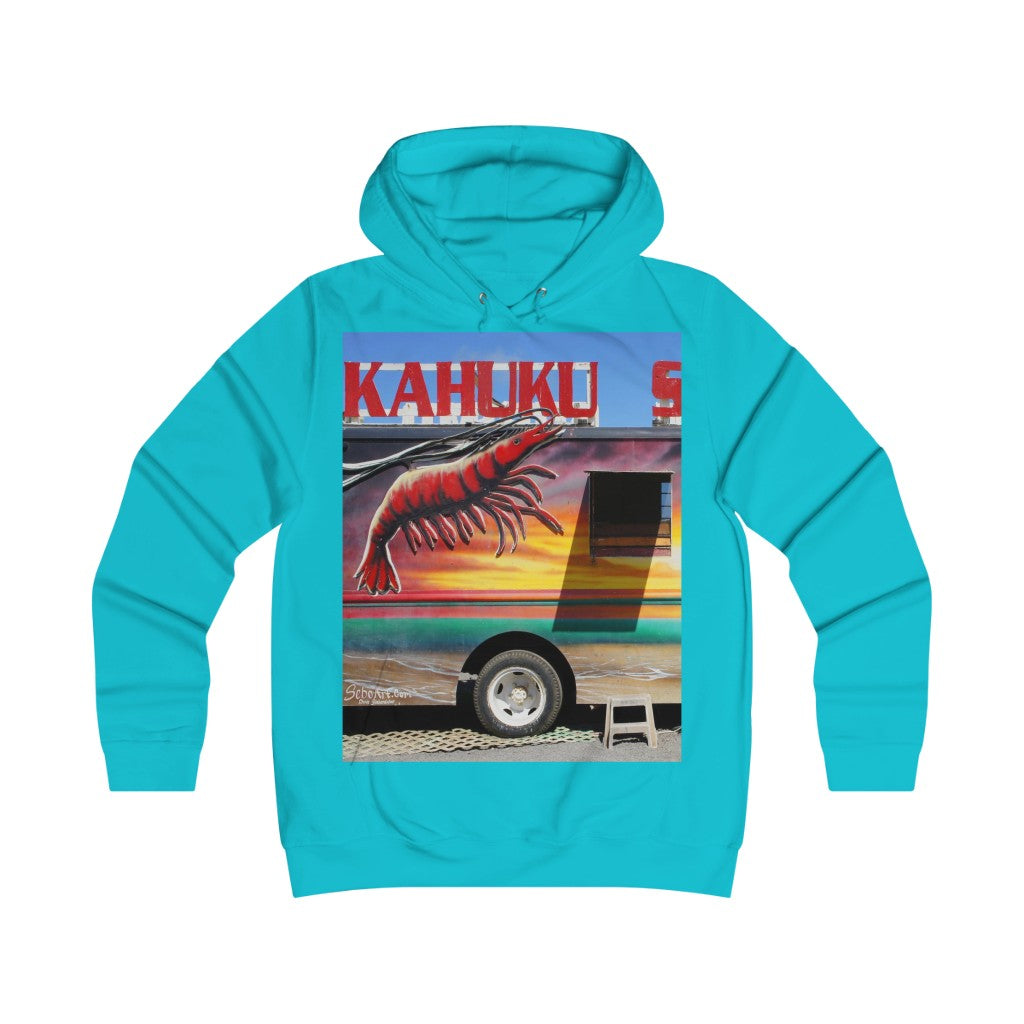 "Kahuku Kai" - Girlie College Hoodie - Fry1Productions