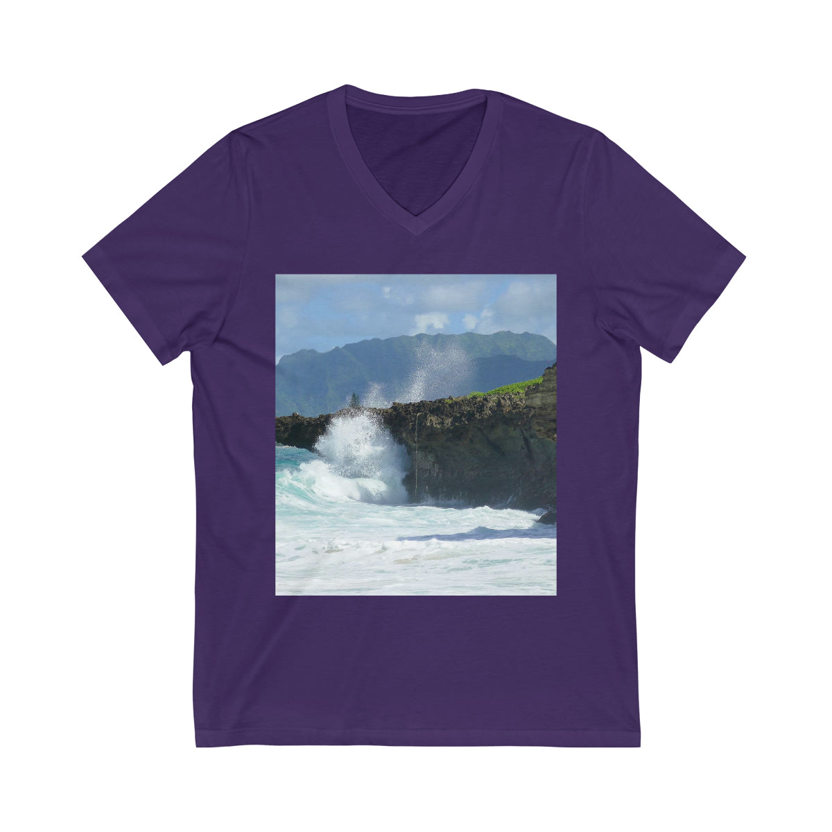 Rockin Surfer's Rope - Unisex Jersey Short Sleeve V-Neck Tee - Fry1Productions