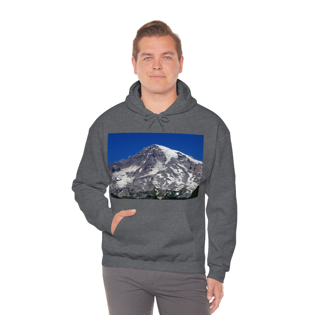 Majestic Mt. Rainier - Unisex Heavy Blend Hooded Sweatshirt - Fry1Productions