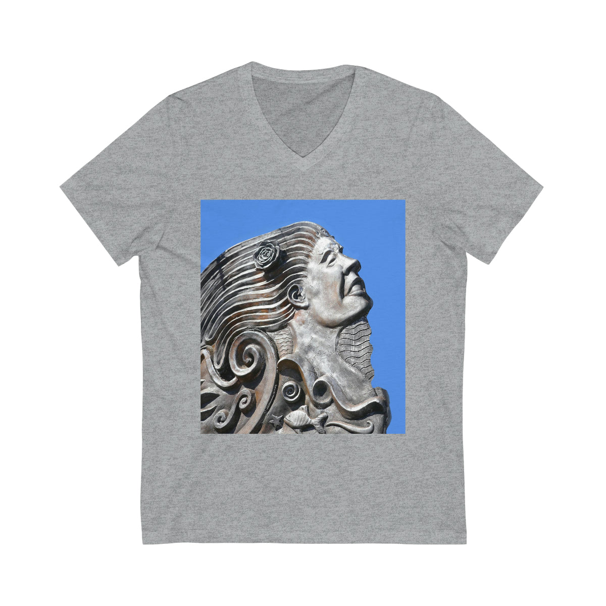 Nymph Beauty - Unisex Jersey Short Sleeve V-Neck Tee - Fry1Productions