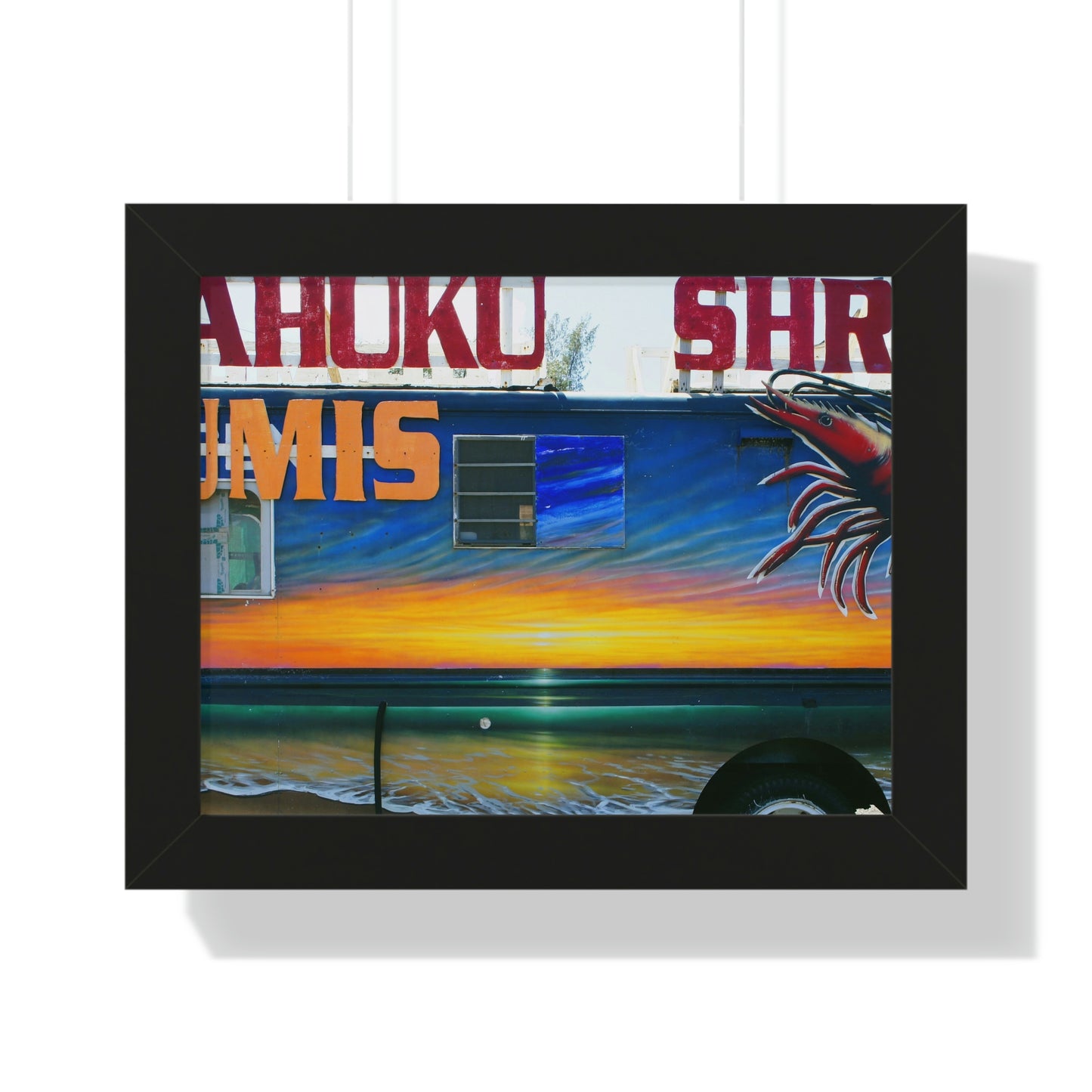 Fumis Aloha - Framed Horizontal Poster - Fry1Productions