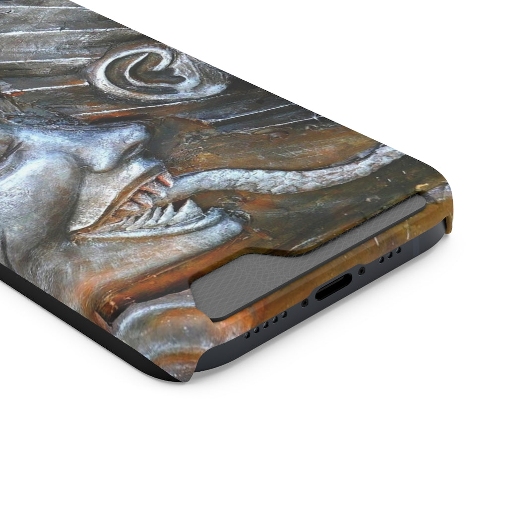 "Snakily Speaking" - Galaxy S22 S21 & iPhone 13 Case With Card Holder - Fry1Productions
