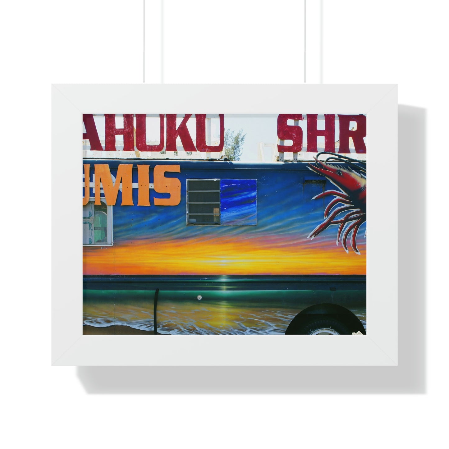 Fumis Aloha - Framed Horizontal Poster - Fry1Productions