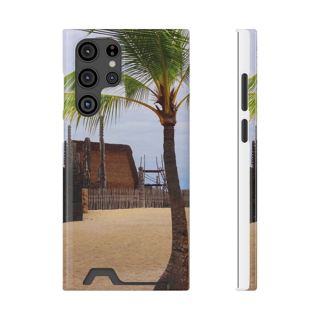 “Florescence Hale O Keawe” - Galaxy S22 S21 & iPhone 13 Case With Card Holder - Fry1Productions