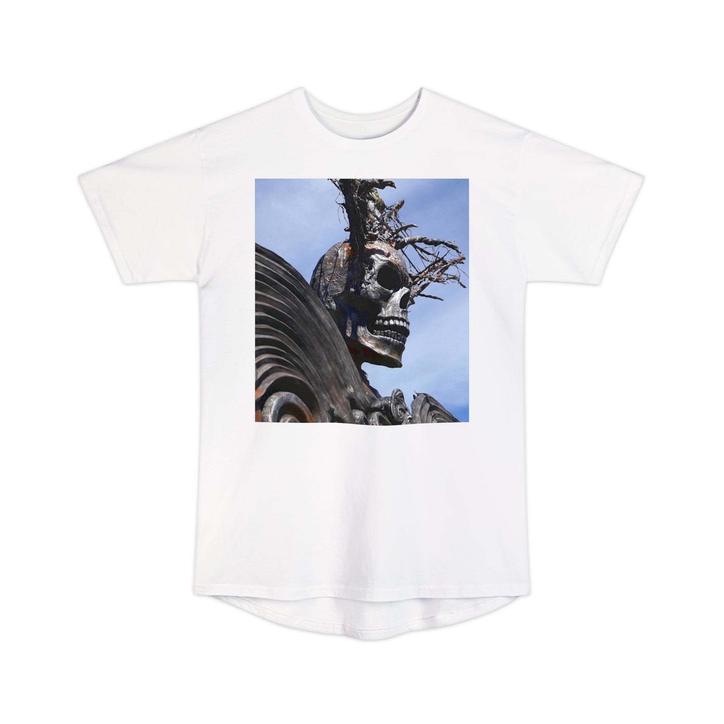 Skull Warrior - Unisex Long Body Urban T-Shirt - Fry1Productions