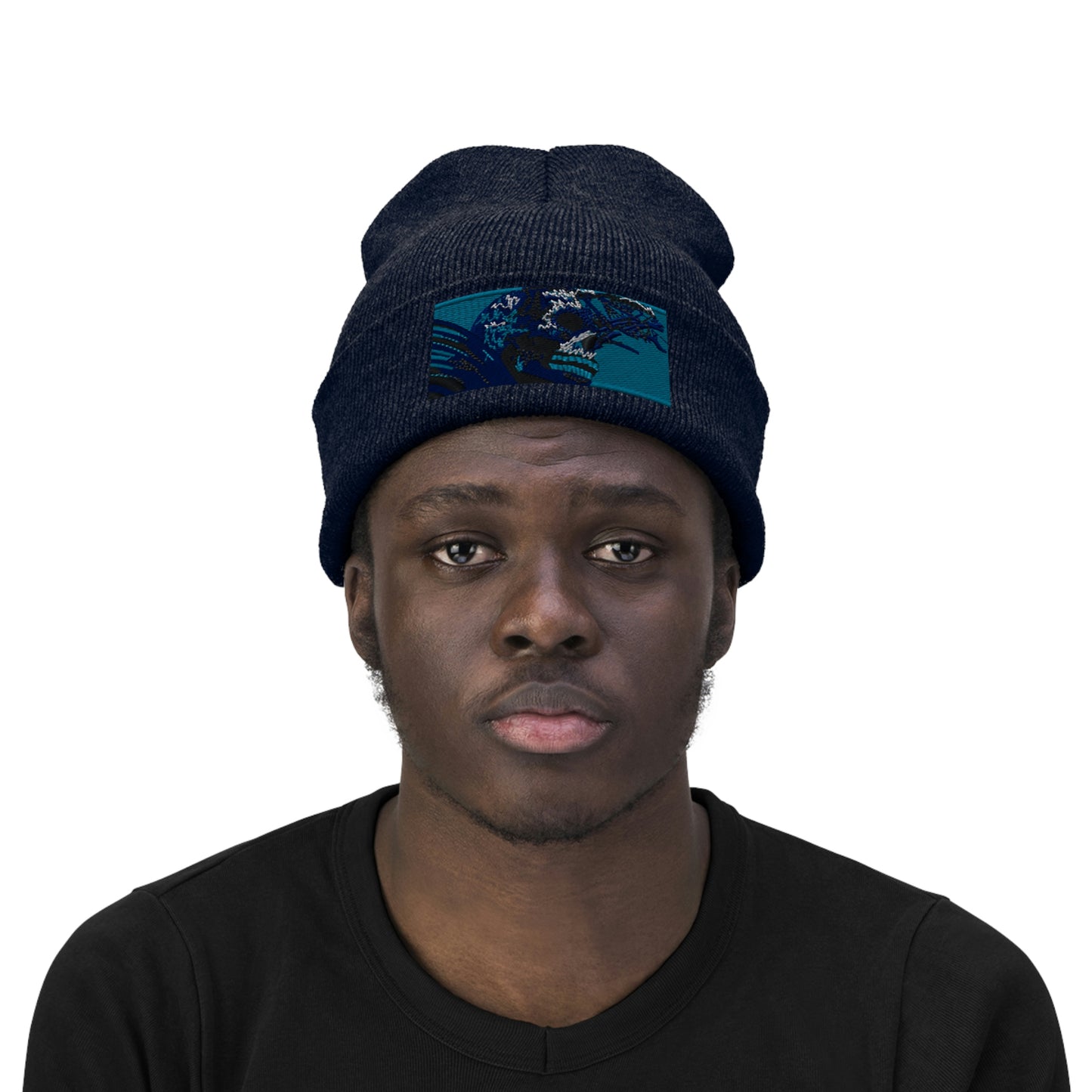 Skull Warrior (color) - Unisex Knit Beanie - Fry1Productions