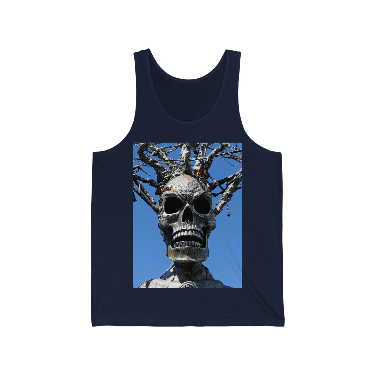 Skull Warrior Stare - Unisex Jersey Tank - Fry1Productions