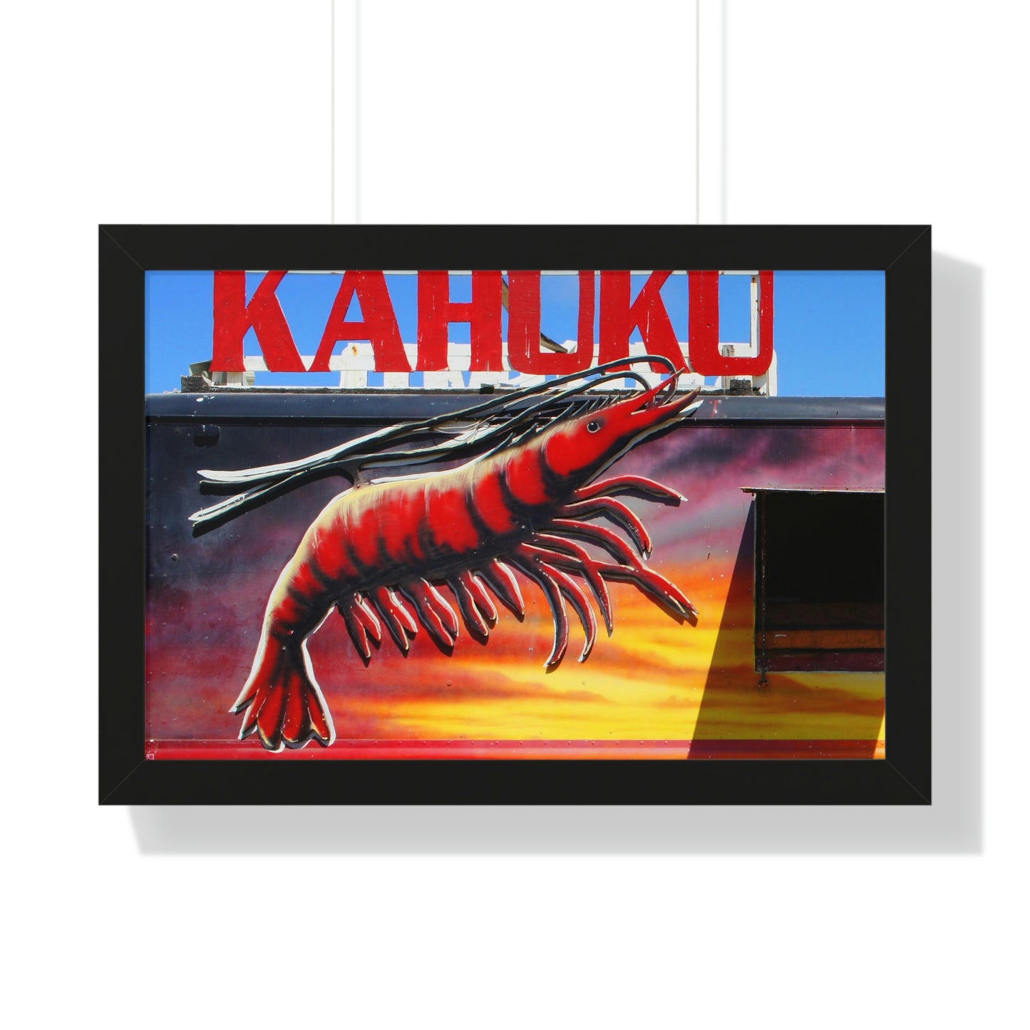 Kahuku Kai - Framed Horizontal Poster - Fry1Productions