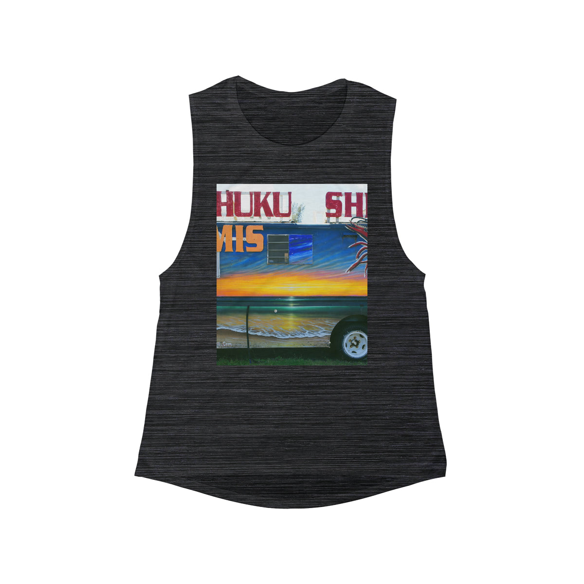 Fumis Aloha - Women's Flowy Scoop Muscle Tank - Fry1Productions