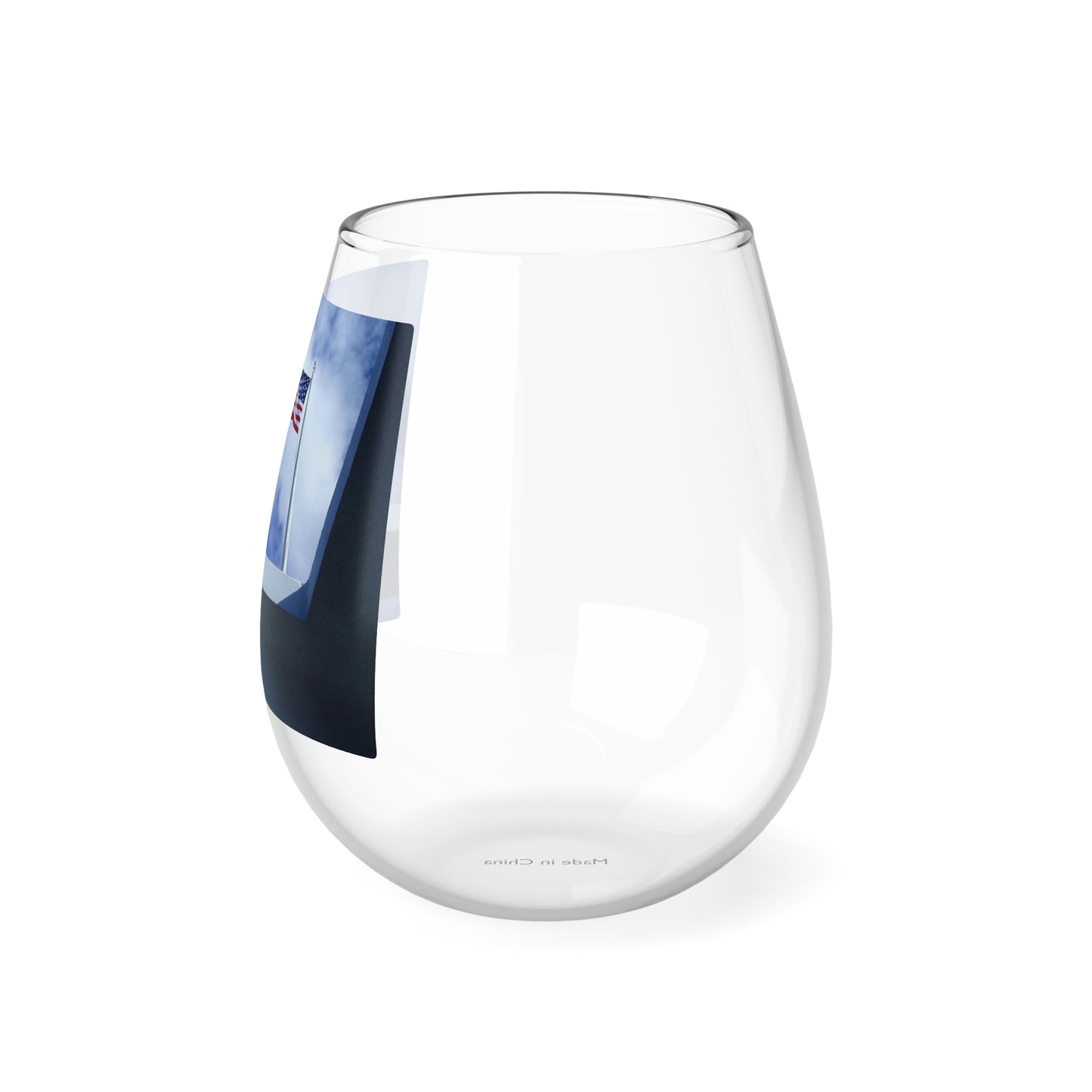 In Solemn Remembrance - Stemless Wine Glass, 11.75 oz - Fry1Productions