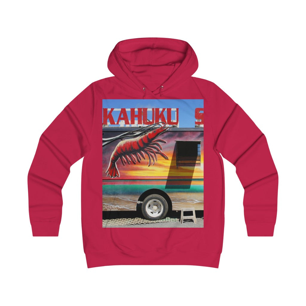 "Kahuku Kai" - Girlie College Hoodie - Fry1Productions