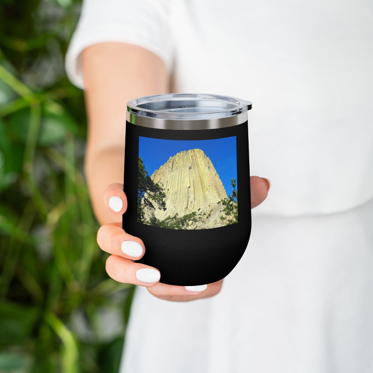 Reaching Heaven - 12 oz Insulated Wine Tumbler - Fry1Productions