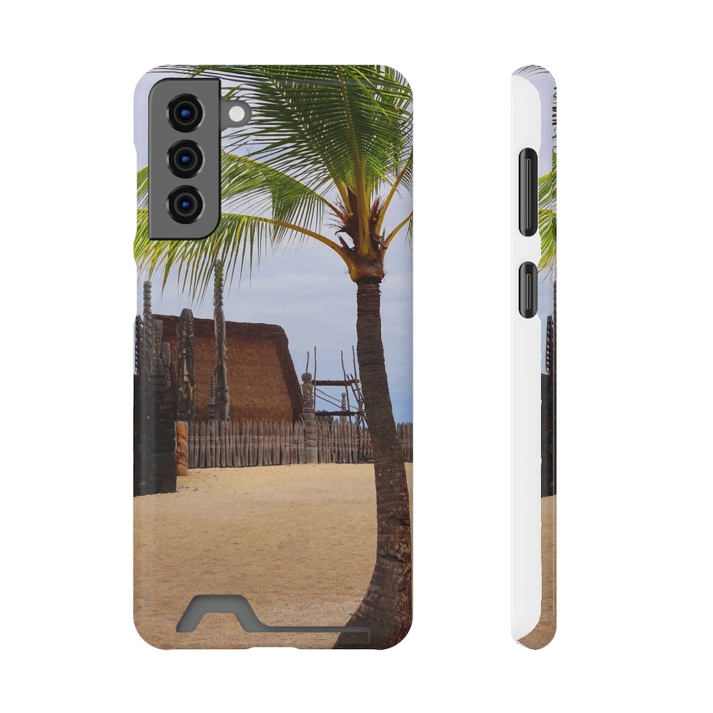 “Florescence Hale O Keawe” - Galaxy S22 S21 & iPhone 13 Case With Card Holder - Fry1Productions