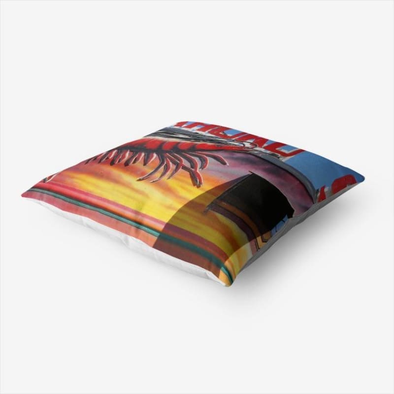 Awesome Kahuku - Hypoallergenic Throw Pillow - Fry1Productions