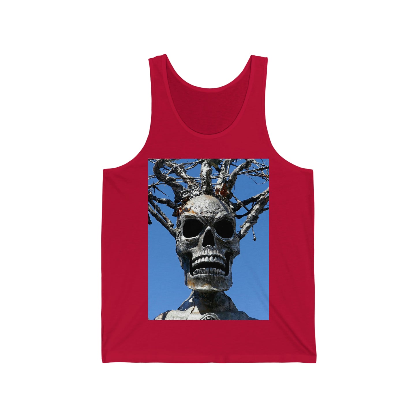 Skull Warrior Stare - Unisex Jersey Tank - Fry1Productions