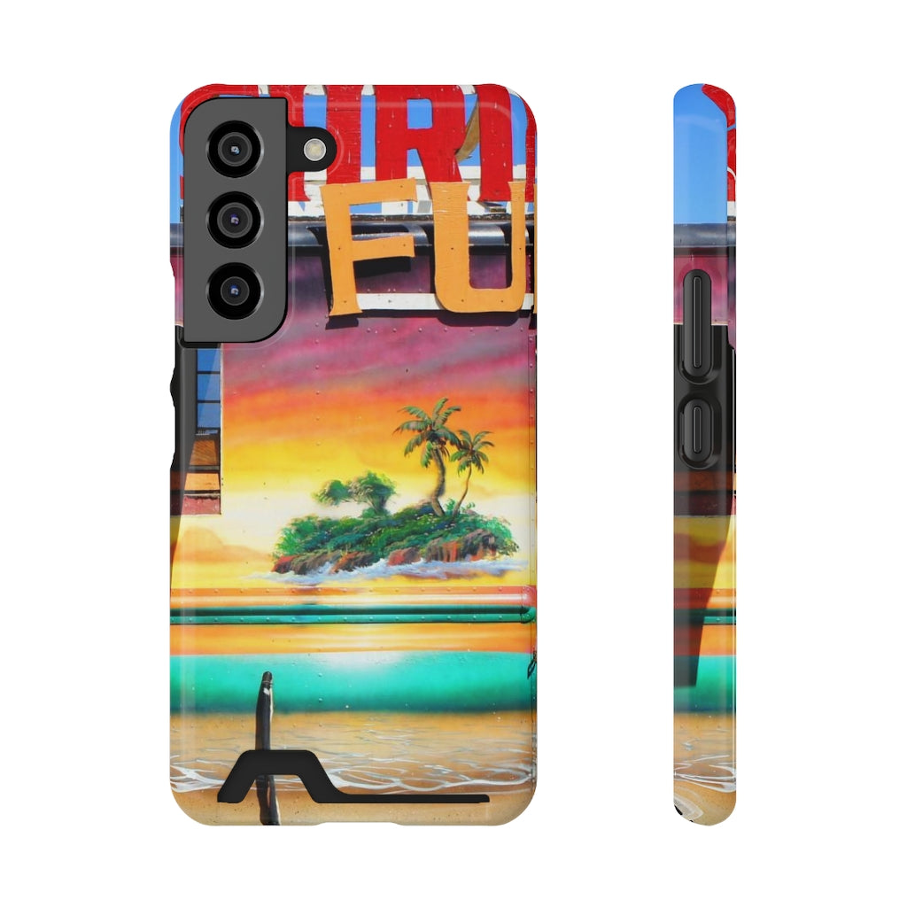 "Island Love" - Galaxy S22 S21 & iPhone 13 Case With Card Holder - Fry1Productions