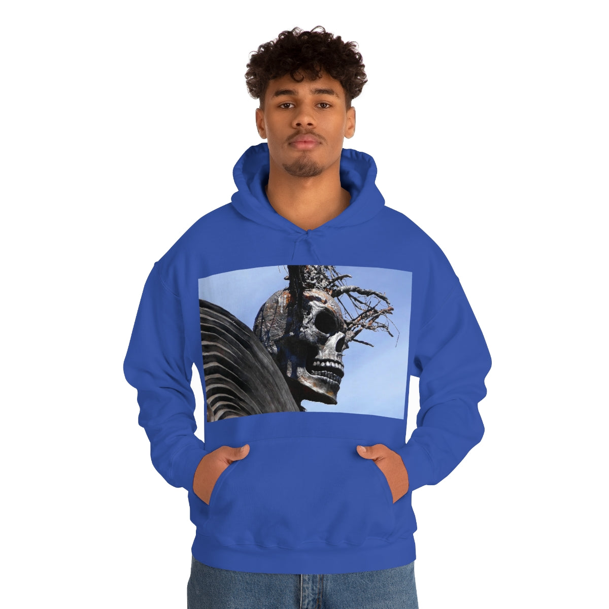 Skull Warrior - Unisex Heavy Blend Hooded Sweatshirt - Fry1Productions