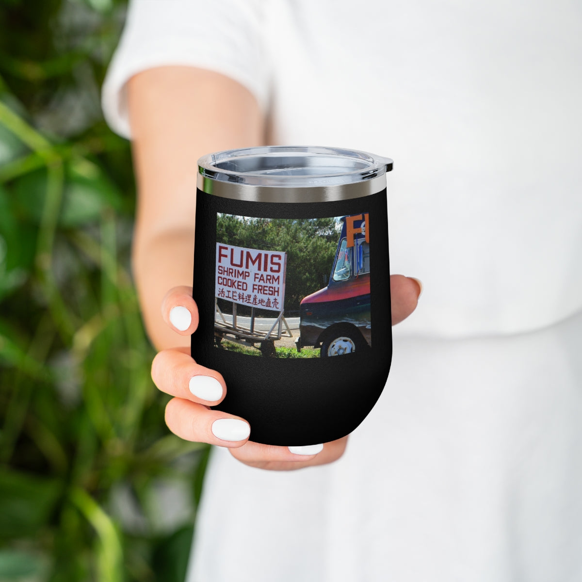 Aloha Keanu - 12 oz Insulated Wine Tumbler - Fry1Productions