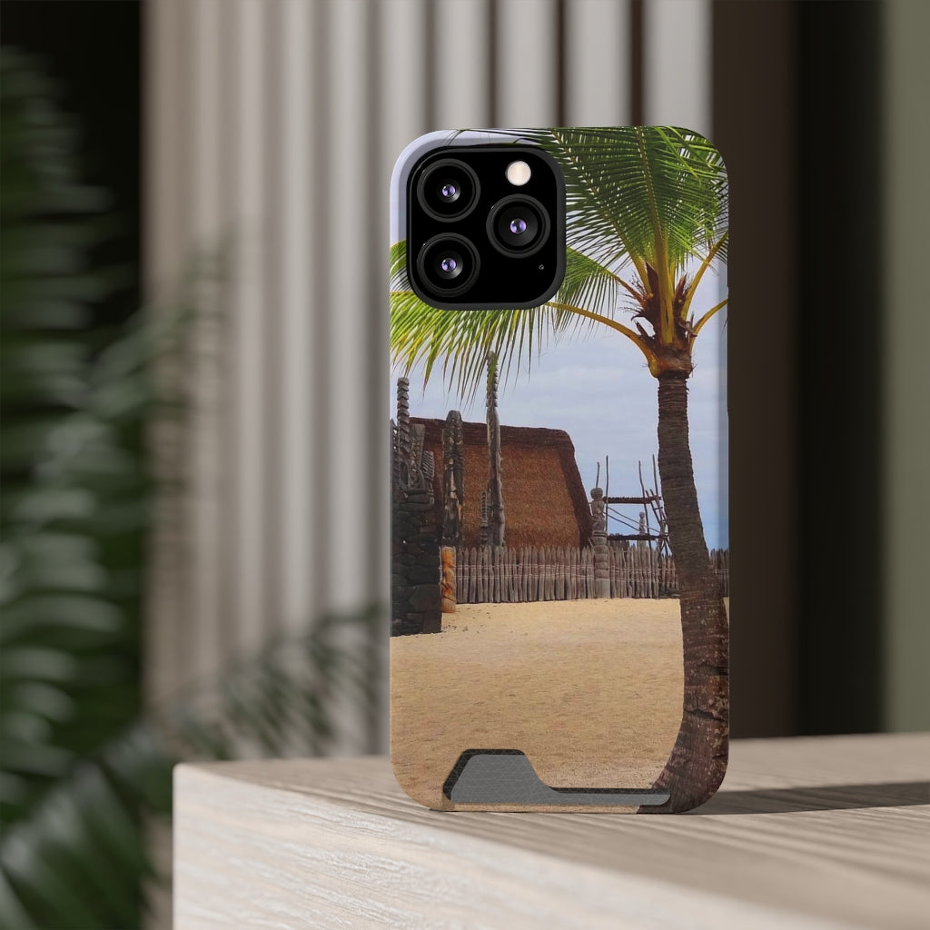 “Florescence Hale O Keawe” - Galaxy S22 S21 & iPhone 13 Case With Card Holder - Fry1Productions