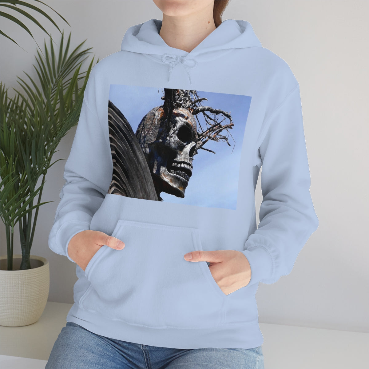 Skull Warrior - Unisex Heavy Blend Hooded Sweatshirt - Fry1Productions