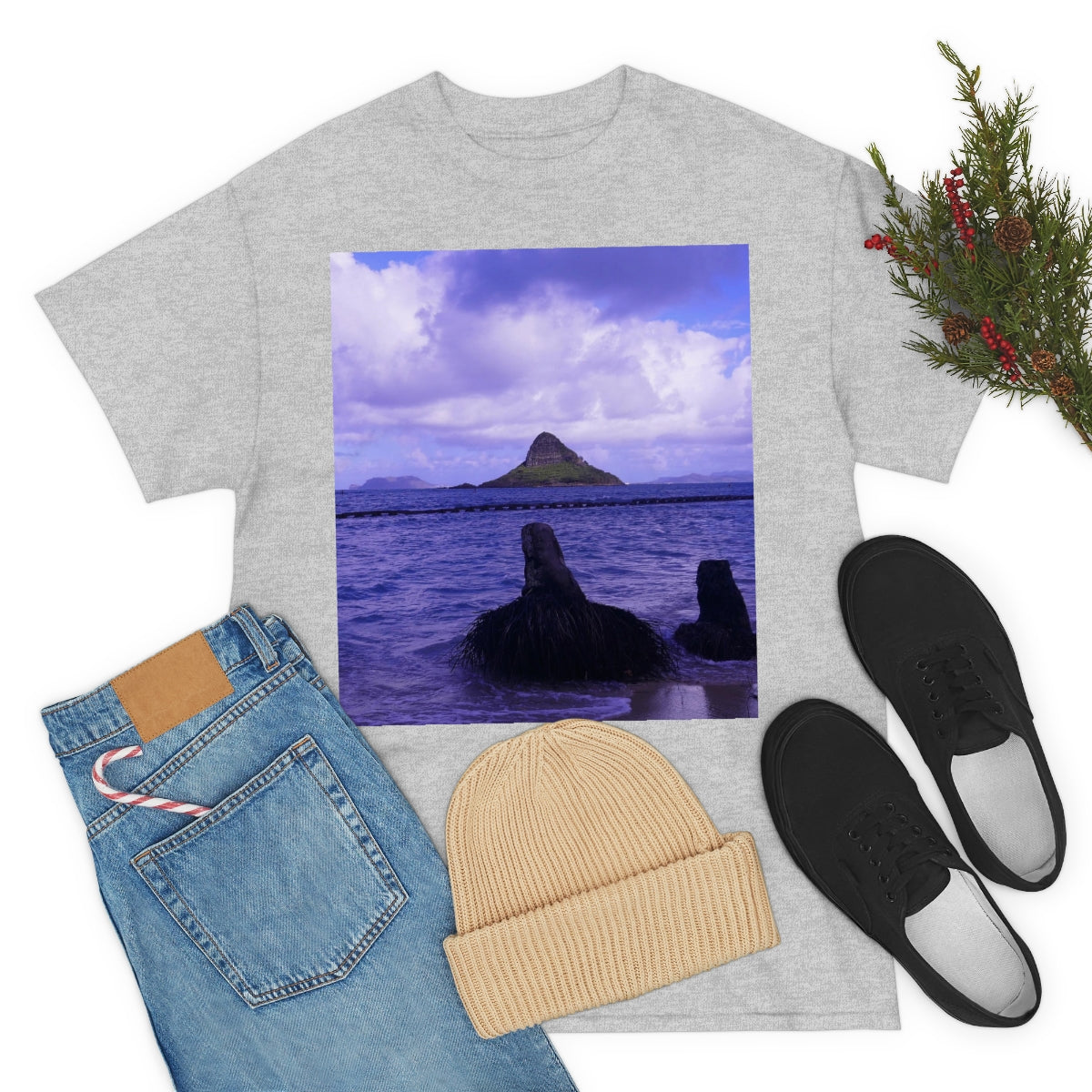 Wade To Chinaman's Hat - Unisex Heavy Cotton Tee - Fry1Productions