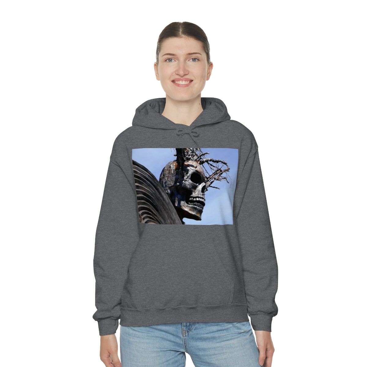 Skull Warrior - Unisex Heavy Blend Hooded Sweatshirt - Fry1Productions