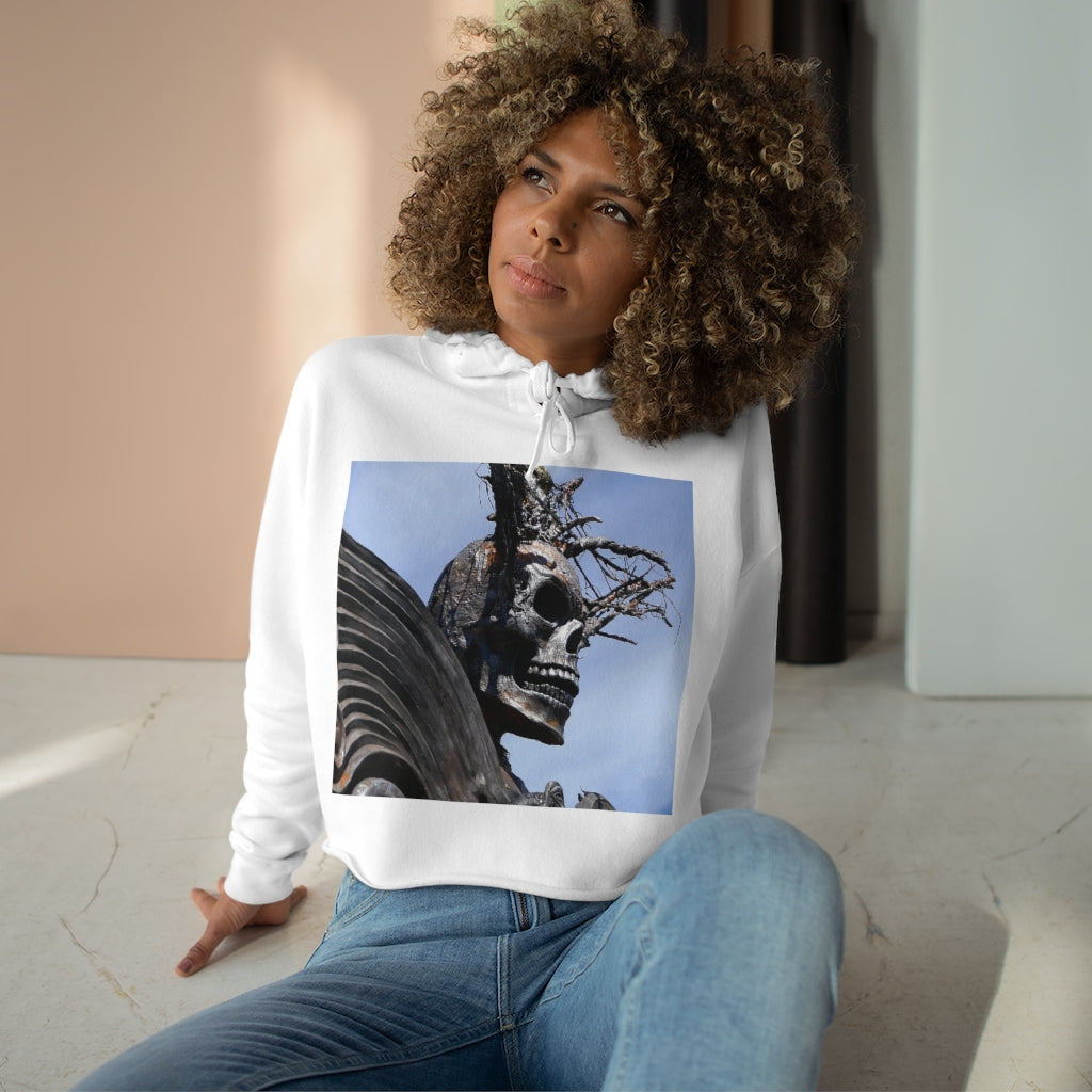 Skull Warrior - Crop Hoodie - Fry1Productions