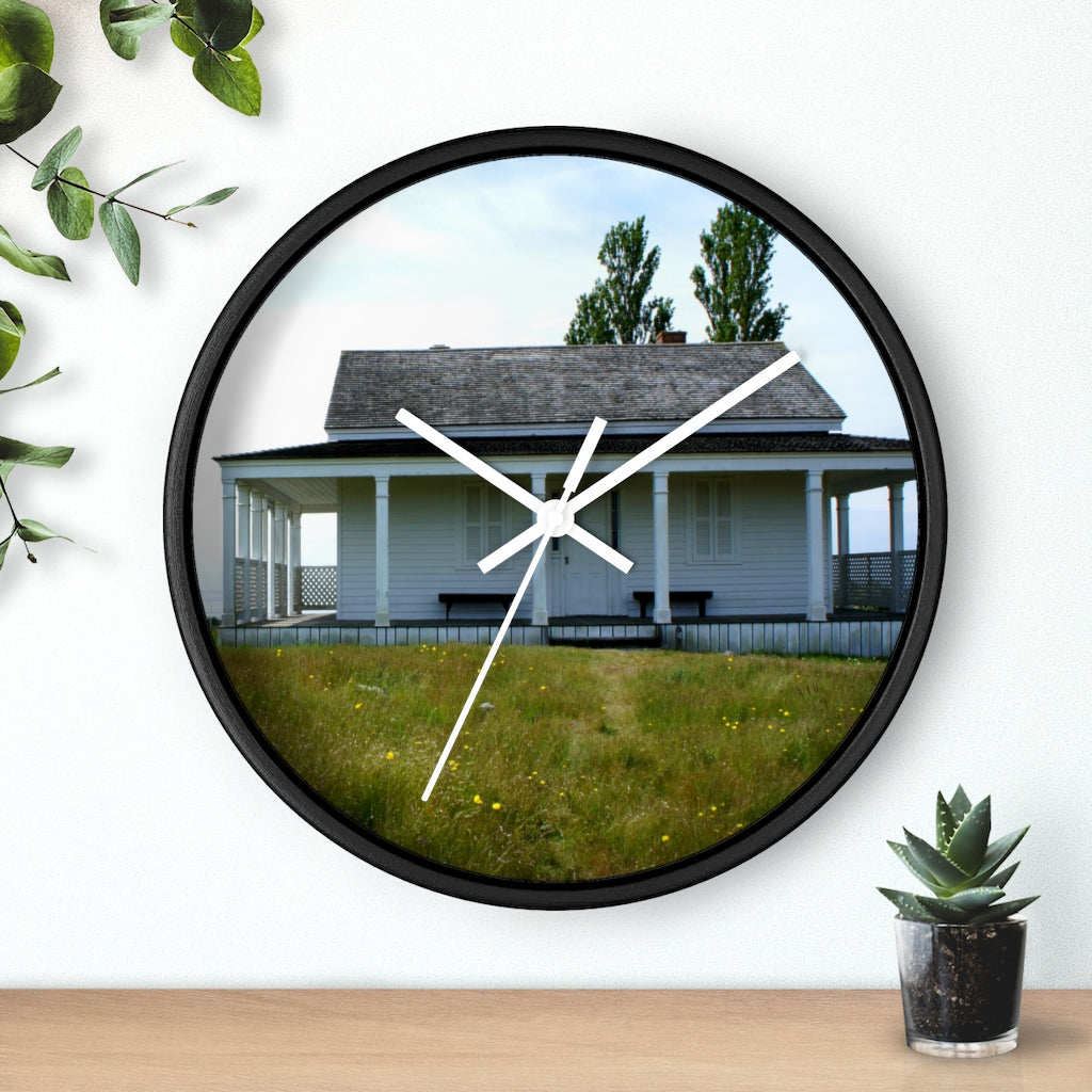 "Tenacious Sentinel" - 10" Wooden Frame Wall Clock - Fry1Productions